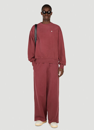 Acne Studios Fleece Track Pants Red acn0151028