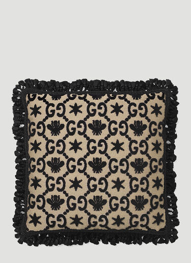 Gucci GG Square Jacquard Cushion Black wps0638418