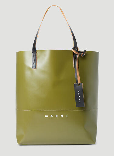 Marni トライベッカトートバッグ  グリーン mni0155027