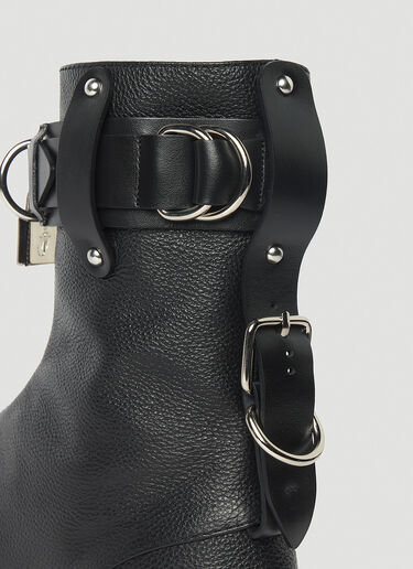JW Anderson Leather Boxing Boots Black jwa0253022
