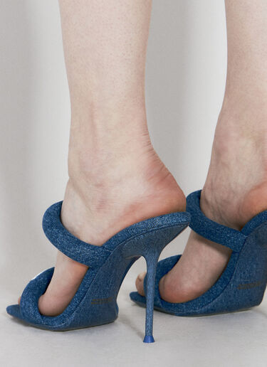Alexander Wang Julie Tubular Heeled Sandals Blue awg0256018