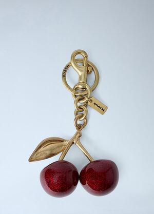 Coach Cherry Charm Keyring Gold coa0263029