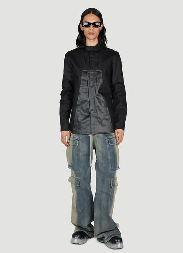 Rick Owens Splintered Panel Jacket Black ric0152001