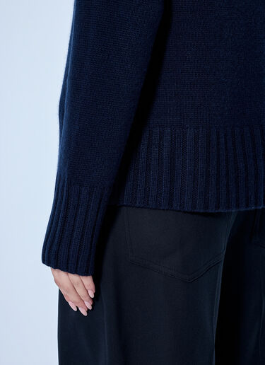LN-CC® - Max Mara: High-Neck Wool and Cashmere Sweater - Navy Max Mara High-Neck Wool and Cashmere Sweater Navy max0266093