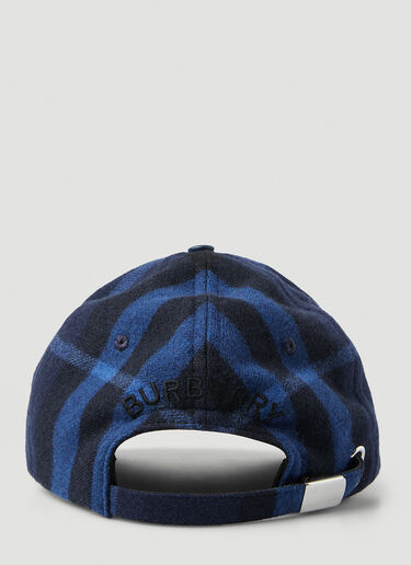 Burberry 标志性格纹棒球帽 蓝 bur0147077