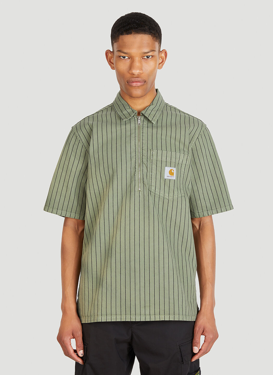 Half zip up shirt discount