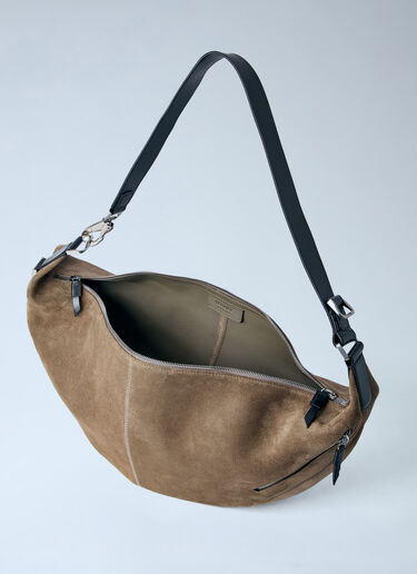 Quiver Clip Suede Shoulder Bag Lemaire Quiver Clip Suede Shoulder Bag Beige lem0264036