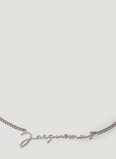 Jacquemus 标志性铭牌项链 银 jac0250088