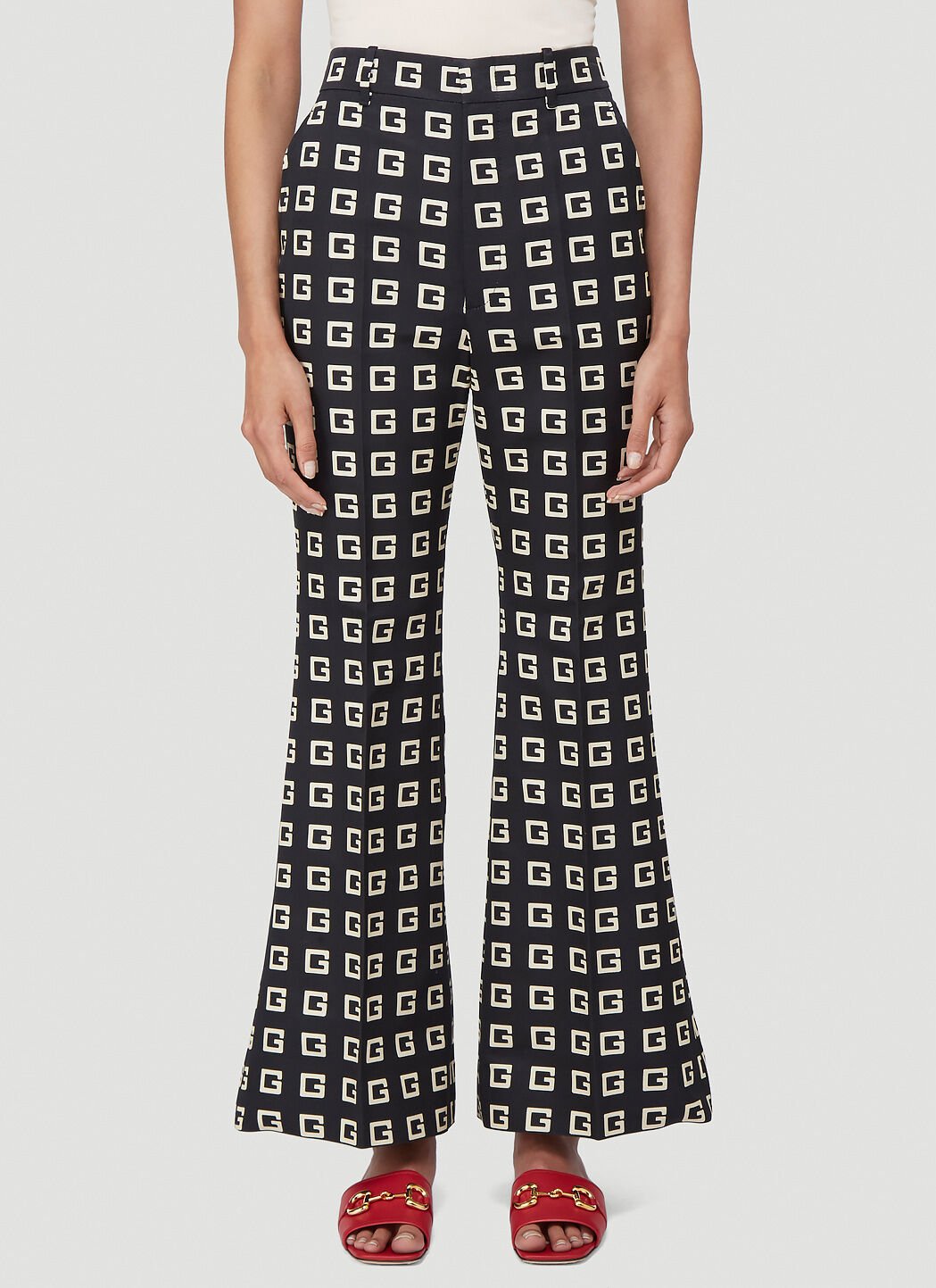 Square best sale print pants