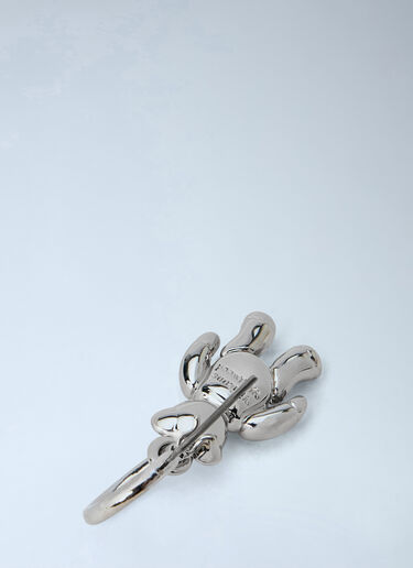 LN-CC® - Vivienne Westwood: Ruby Small Hoop Earrings - Silver Vivienne Westwood Ruby Small Hoop Earrings Silver vvw0366047