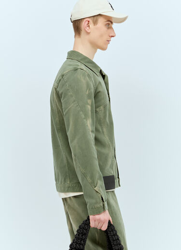 JW Anderson Twisted Denim Jacket Green jwa0156002