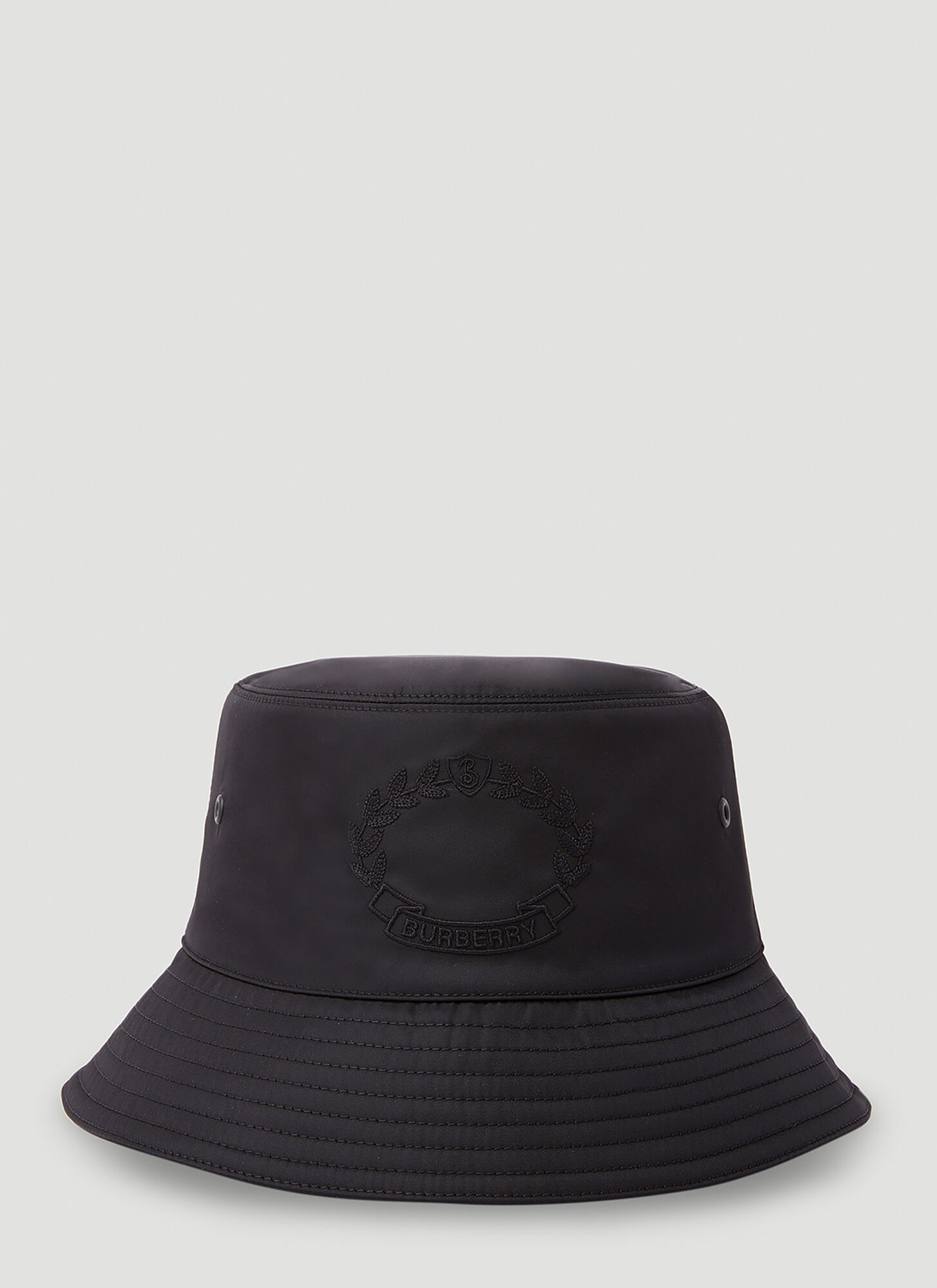 Burberry Logo Bucket Hat In Black