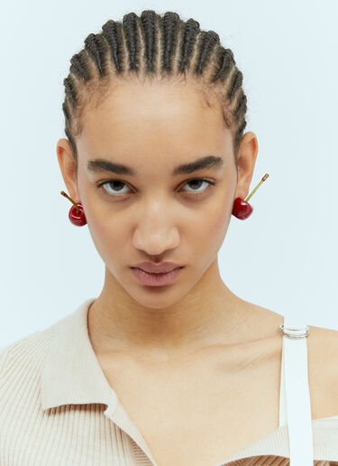 Jacquemus 레 부클 스리즈 이어링 레드 jac0254104