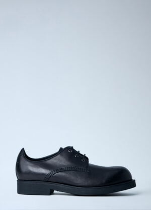 MM6 Maison Margiela Leather Derby Shoes Black mmm0163022