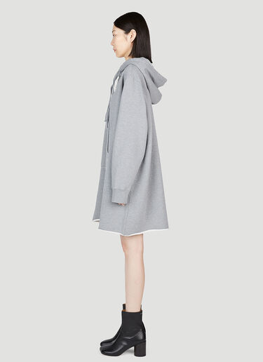 フード付きミニワンピース MM6 Maison Margiela フード付きミニワンピース グレー mmm0253006