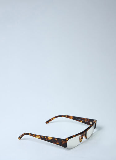 Miu Miu Rectangular Acetate Eyewear Frames Brown lmu0262006