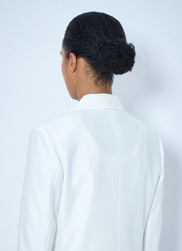 Max Mara Double-Breasted Blazer White max0265021