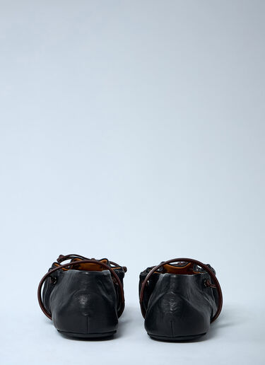 Leather Flat Shoes Marni Leather Flat Shoes Brown mni0263014