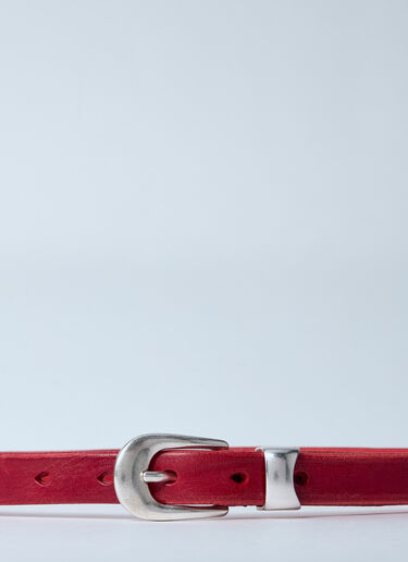 Our Legacy 2 CM Belt Red our0360003