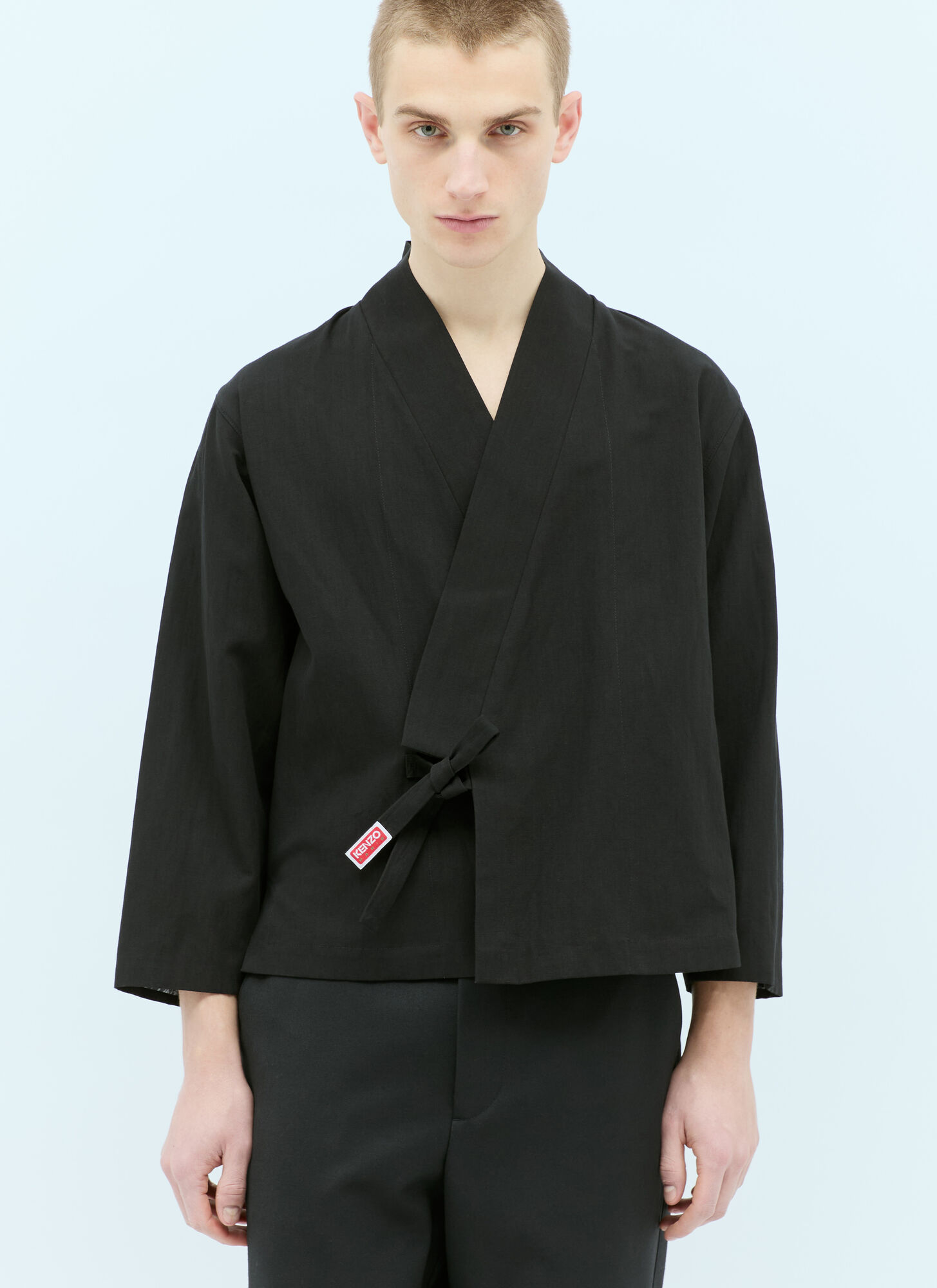 Shop Kenzo Kimono Jacket In Black