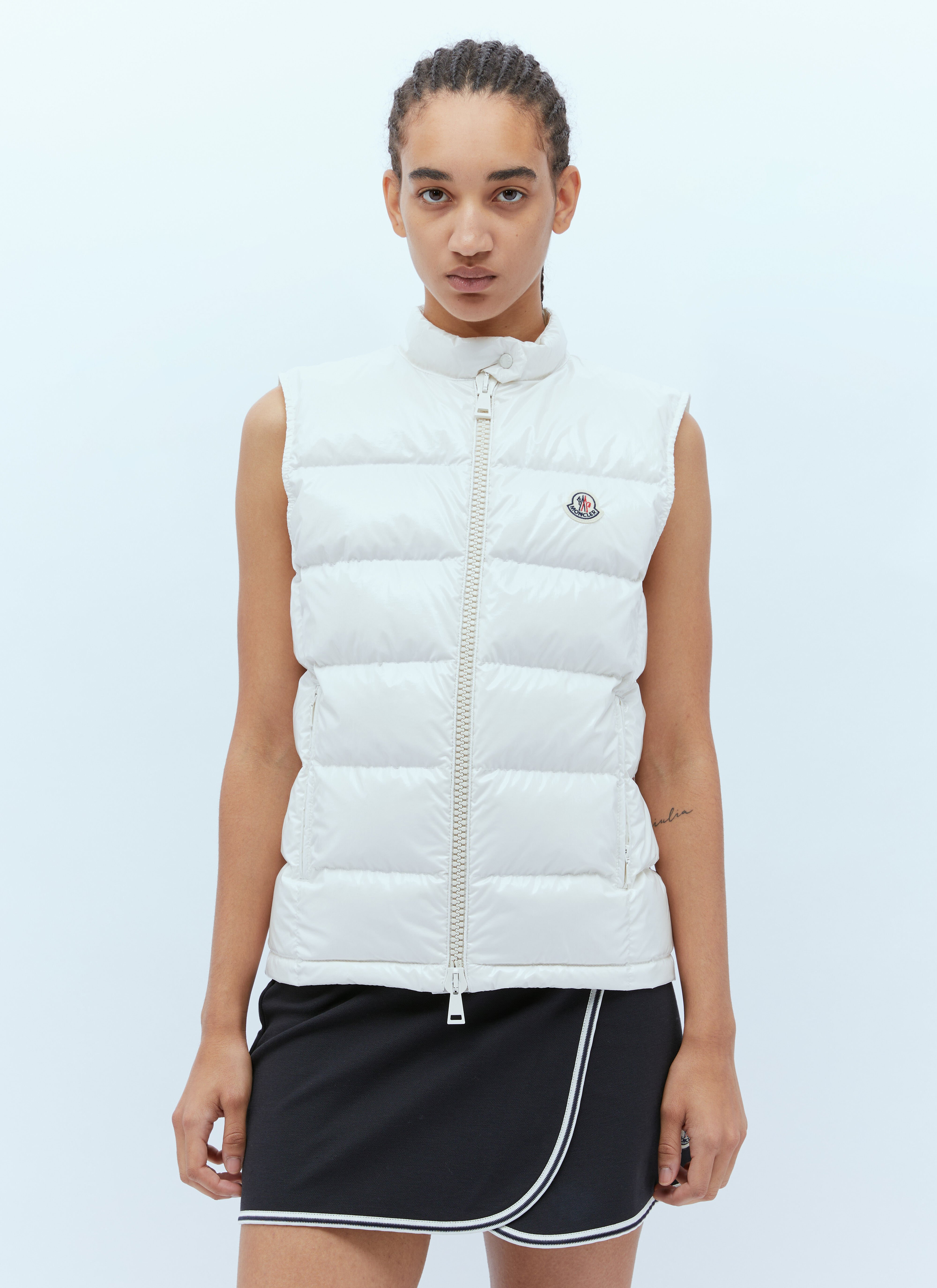 Moncler down top vest womens