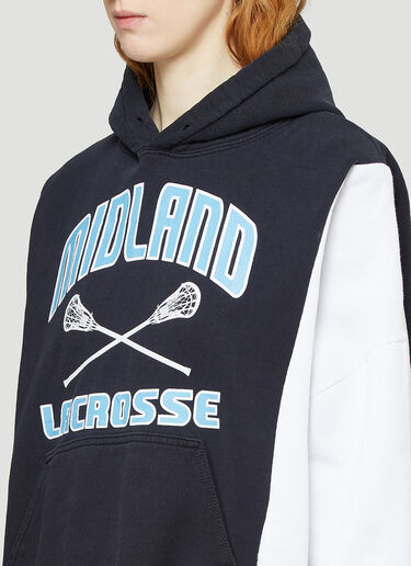 Bonum Contrast-Panel Hooded Sweatshirt White bon0344026