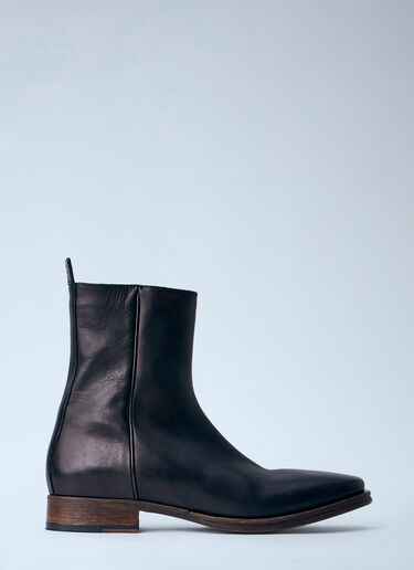 Acne Studios Leather Ankle Boots Black acn0164015