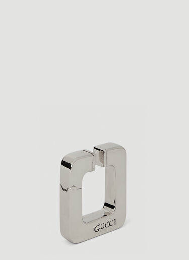 Logo Engraved Ear Cuff Gucci Logo Engraved Ear Cuff Silver guc0251228