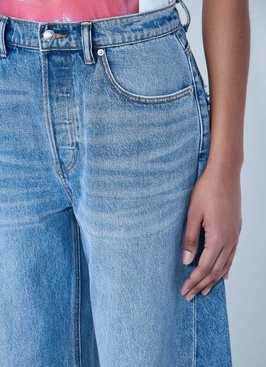 Alexander Wang Wide-Leg Denim Jeans Blue awg0264010