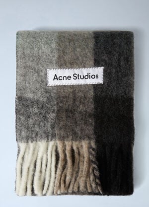 Acne Studios Check Scarf Green acn0346015