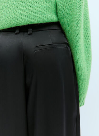 ワイドレッグサテンパンツ JW Anderson ワイドレッグサテンパンツ ブラック jwa0254001