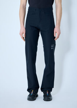 Homme Plissé Issey Miyake Logo Print Technical Pants Black hmp0160005