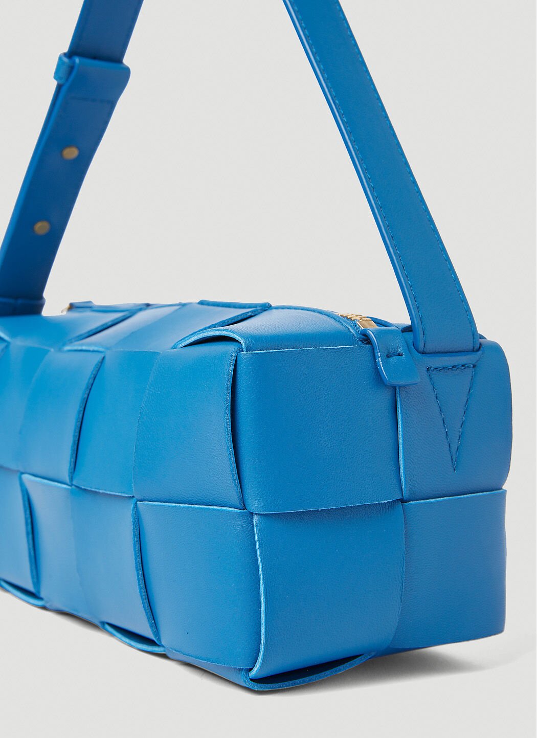 Bottega Veneta Women's' Small Brick Cassette Shoulder Bag in Blue | LN-CC®