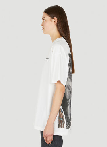 Honey Fucking Dijon x Tom of Finland Logo Print T-Shirt White hdj0350023