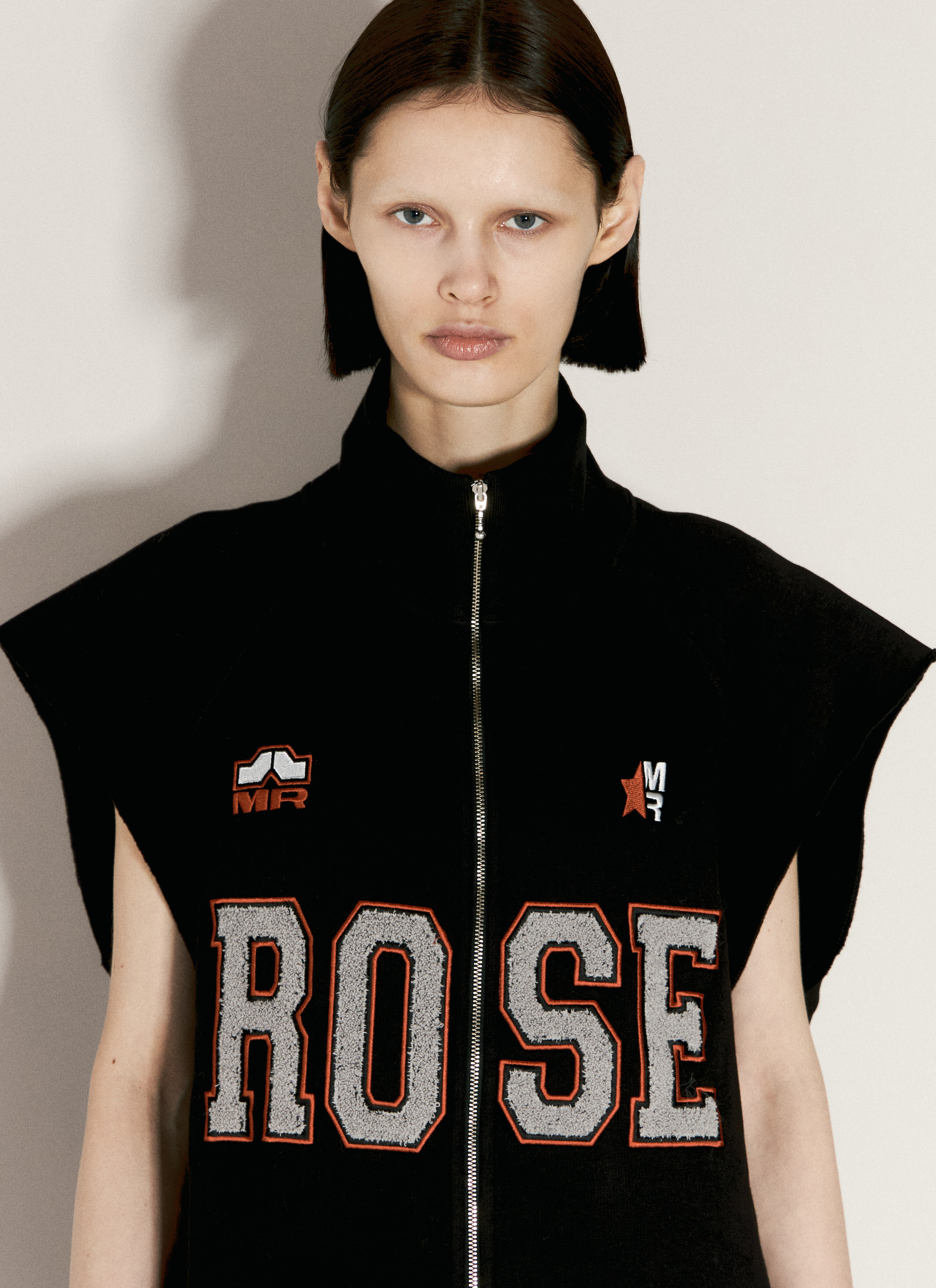 【お気にいる】 Gilet Stretched Rose Martine in LN-CC® | Damen für Black トップス