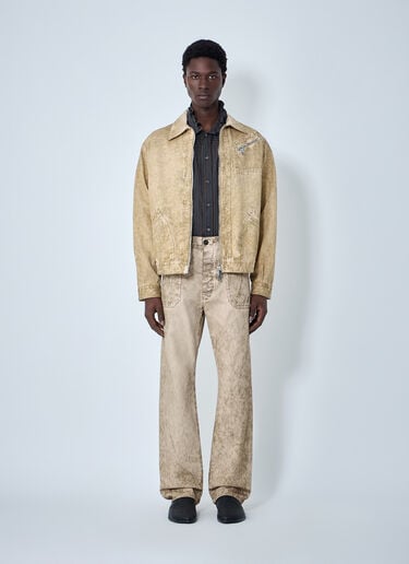 Vivienne Westwood Wide-Leg Denim Jeans Beige vvw0164011