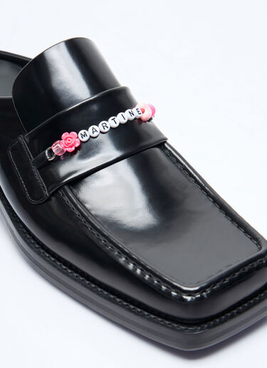 Martine Rose 串珠方头穆勒鞋  黑色 mtr0156017
