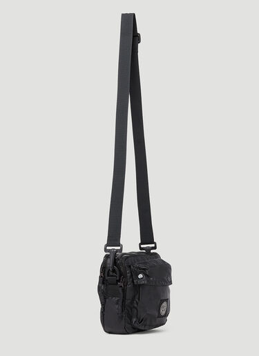 Stone Island Compass 贴饰斜挎包 黑色 sto0152085