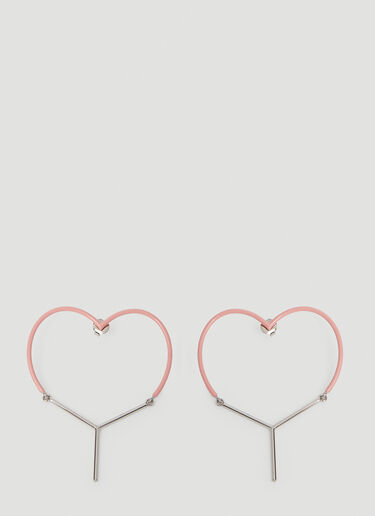Y/Project Y Heart Earrings Pink ypr0252029