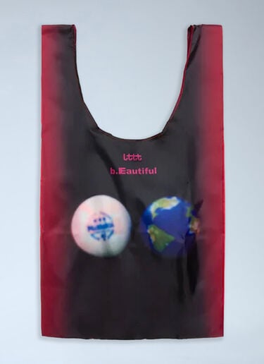 b.Eautiful x LTTT XL Globe Reusable Tote Bag Black bea0363012
