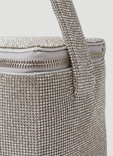 KARA Crystal Mesh Cooler Shoulder Bag White kar0250014