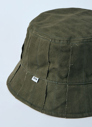 Vans 양면 로고 모티프 버킷 햇  그린 van0160013