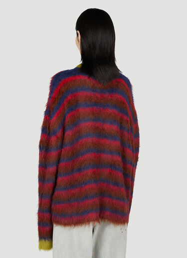 Striped Sweater Brain Dead Striped Sweater Red bra0353005