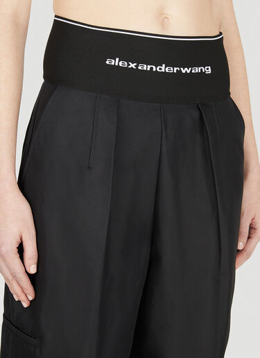 Alexander Wang Logo Waistband Pants Black awg0251003