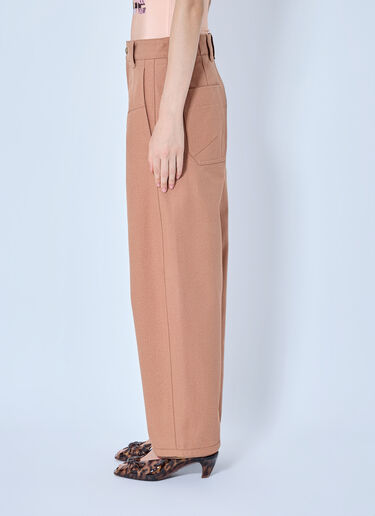 LN-CC® - Chloé: Wide-Leg Barrel Trousers - Pink Chloé Wide-Leg Barrel Trousers Pink chl0265017
