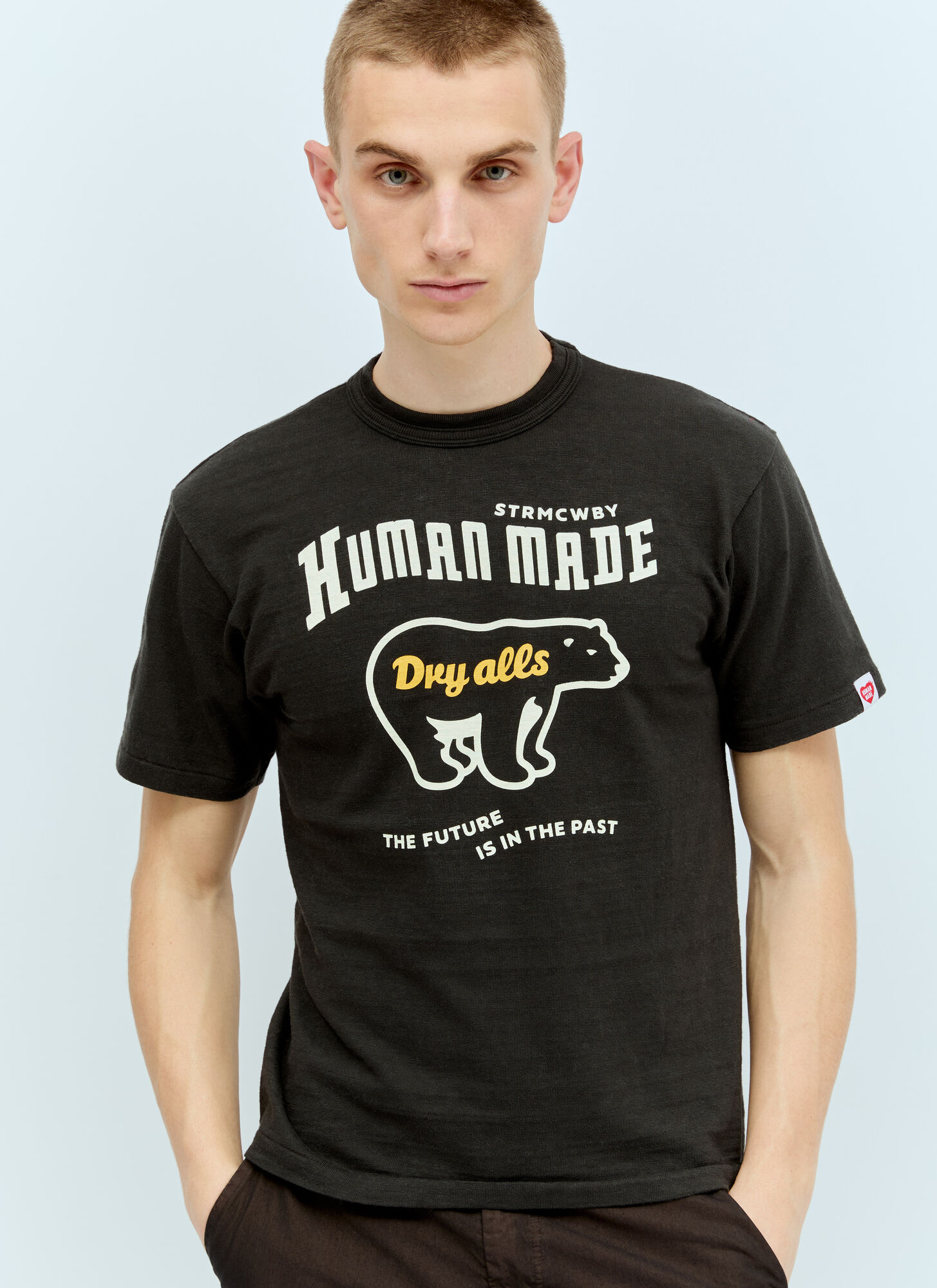 Shop Human Made Logo Print T-shirt In Black