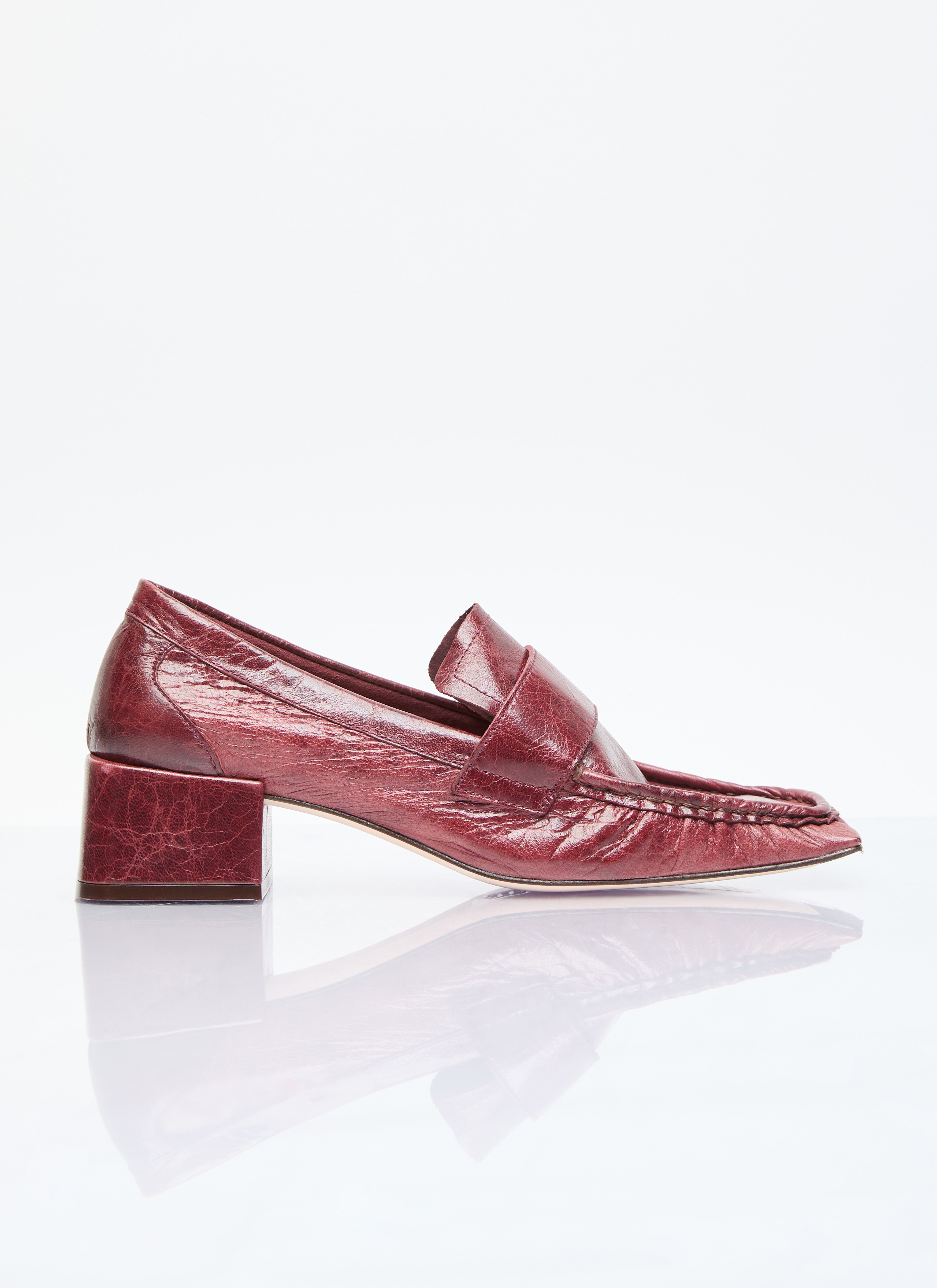 Miista Serena Heel Loafers Burgundy mii0255001