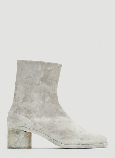 Maison Margiela Tabi Paint Boots White mla0136017
