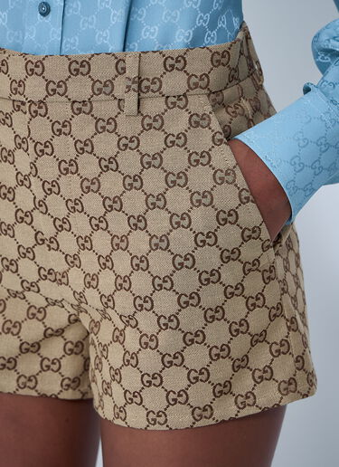 GG Shorts Gucci GG Shorts Camel guc0261093