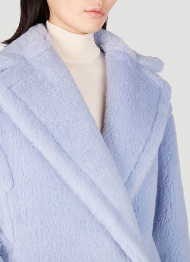 Max Mara Tedgirl Double Breasted Coat Light Blue max0251009